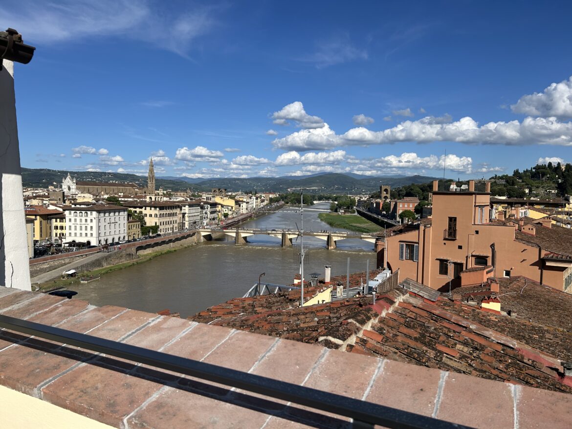 view from my apartment in Florence